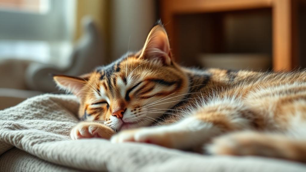 น้องแมวกำลังพักผ่อน